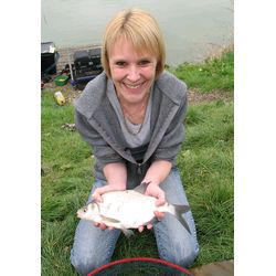 Karen with a skimmer Bream