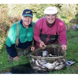 Silver Fish Match - Jim Randell and Bob Nudd pegged next to each other