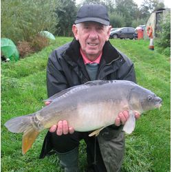 Thomas Cook with a 15lb Mirror from the Pleasure Lake