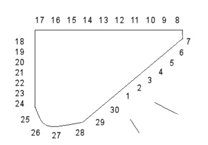 Abbey Waters Peg Layout